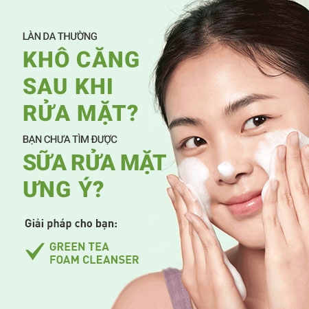Sữa Rửa Mặt Innisfree Dưỡng Ẩm Sạch Sâu Green Tea Foam Cleanser MẪU MỚI Hàn Quốc 150ml