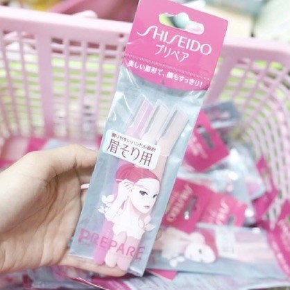 Set 3 Dao Cạo Lông Mày Shiseido Prepare Nhật Bản