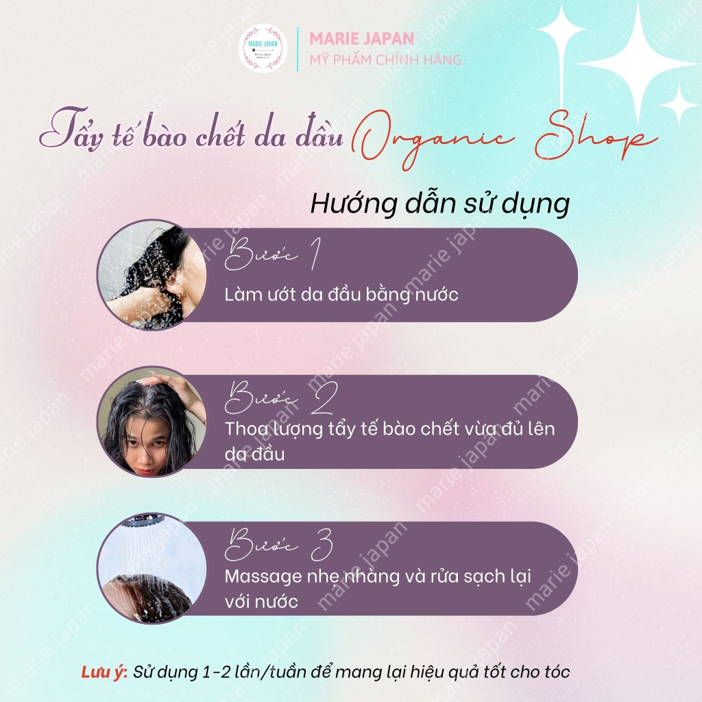 Tẩy Tế Bào Chết Da Đầu Organic Shop Kiềm Dầu Ngăn Rụng Tóc Tuýp 75ml ( TẶNG 3 GÓI Ủ TÓC)