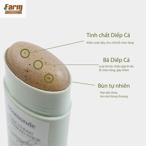 Thanh Lăn Mụn Đầu Đen Mamonde Pore Clean Blackhead Stick 18g