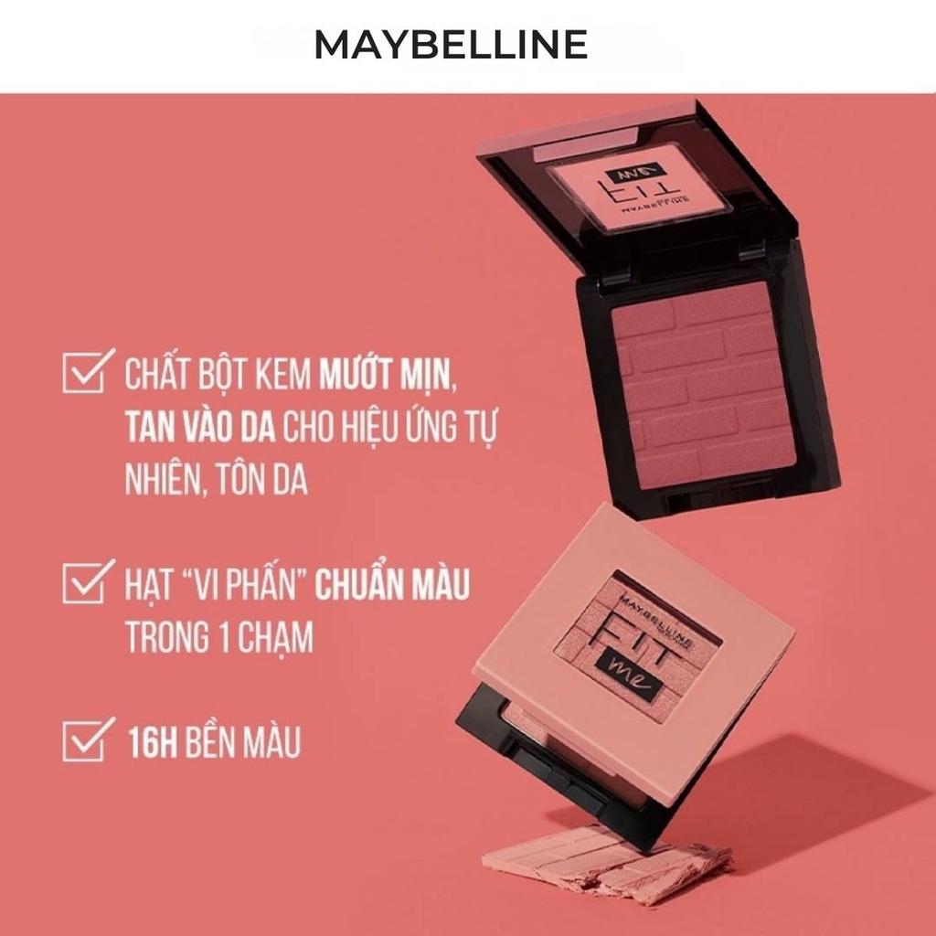 Phấn Má Hồng Maybelline Fit Me Mono Blush Chuẩn Màu Mịn Lì Tự Nhiên