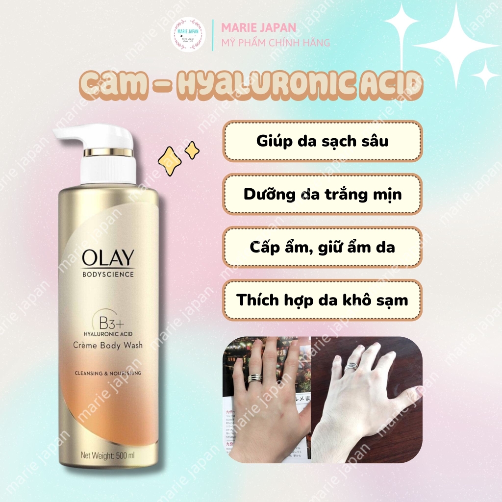 Sữa Tắm Olay Body Cellscience B3+ - VITAMIN C Chai 500ml