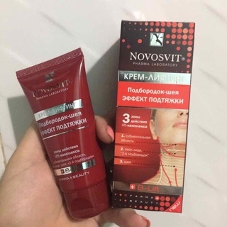 Kem Massage Tan Mỡ Vùng Cổ  Nọng Cằm Novosvit Pharma Nga 50ml