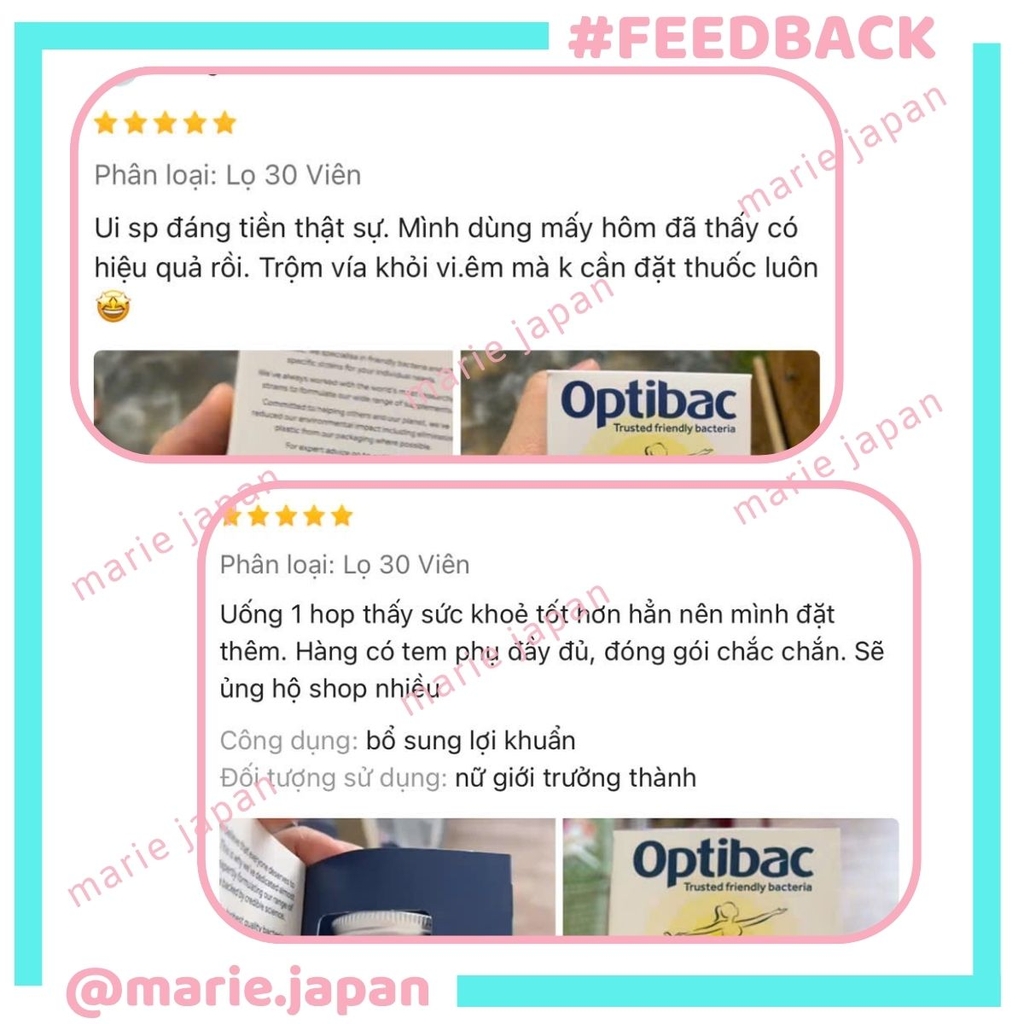 Viên Uống Optibac Tím Intimate Flora For Women Bổ Sung Lợi Khuẩn Hỗ Trợ Cân Bằng Vi Sinh Vùng Kín Phụ Nữ Hộp 30 Viên