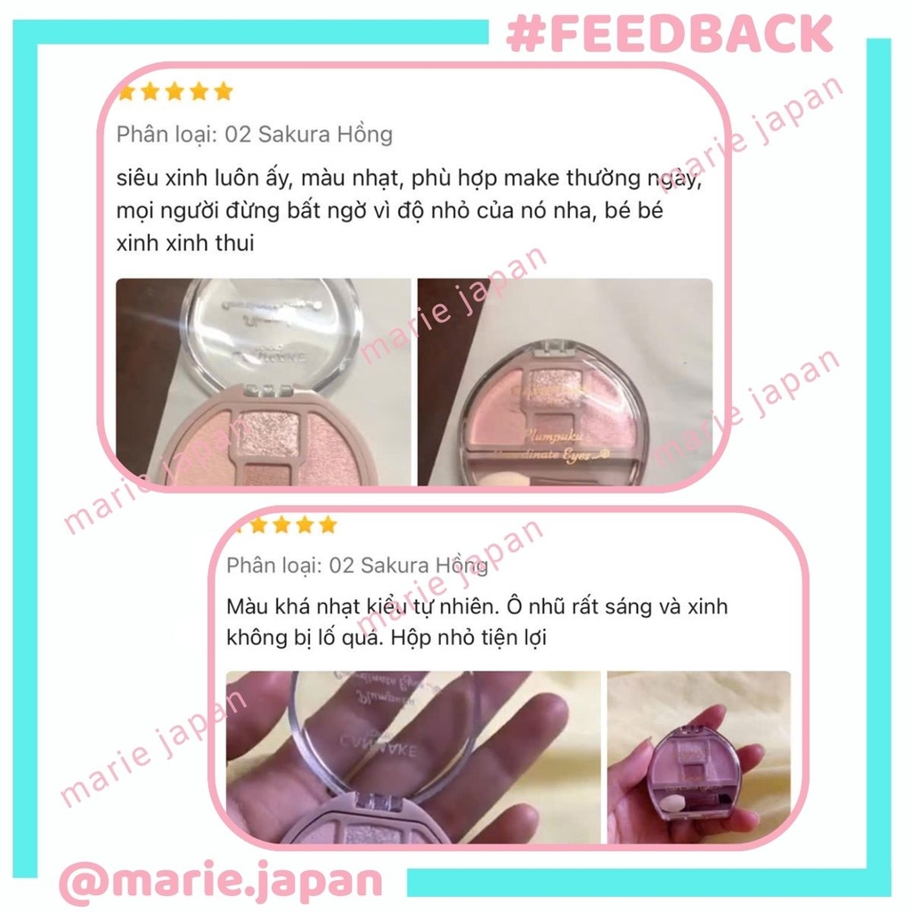 Phấn Tạo Bọng Mắt Tự Nhiên Canmake Plumpuku Coordinate Eyes Tạo Hiệu Ứng Mắt Cười Tươi Tắn Rạng Rỡ