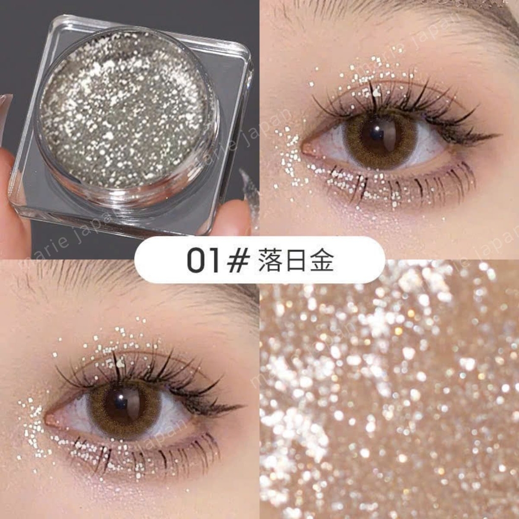 Nhũ Mắt Dạng Gel Wodwod Shining Gel W1052 Lấp Lánh Không Thấm Nước Lâu Trôi Hũ 5G