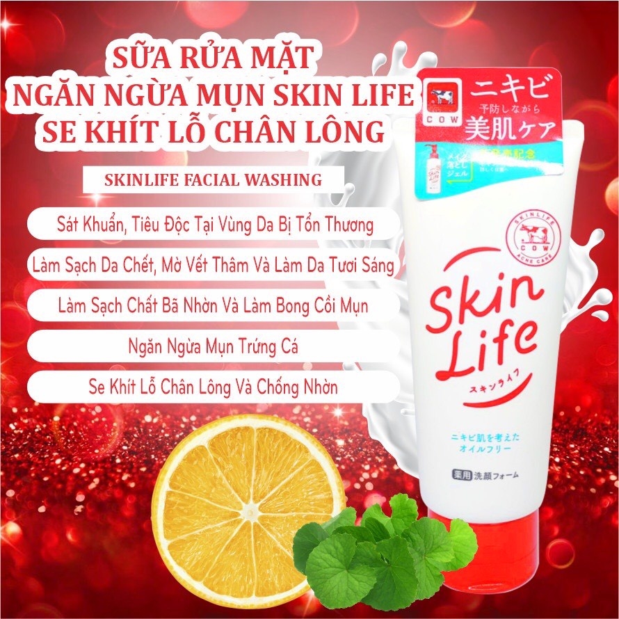 Sữa Rửa Mặt Tạo Bọt Skinlife Cow