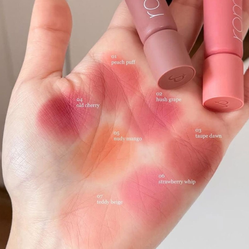 Son Kem Bùn Romand Color Lip Matte Dạng Tuýp Mịn Môi Lì Nhẹ Tự Nhiên Hàn Quốc 8g