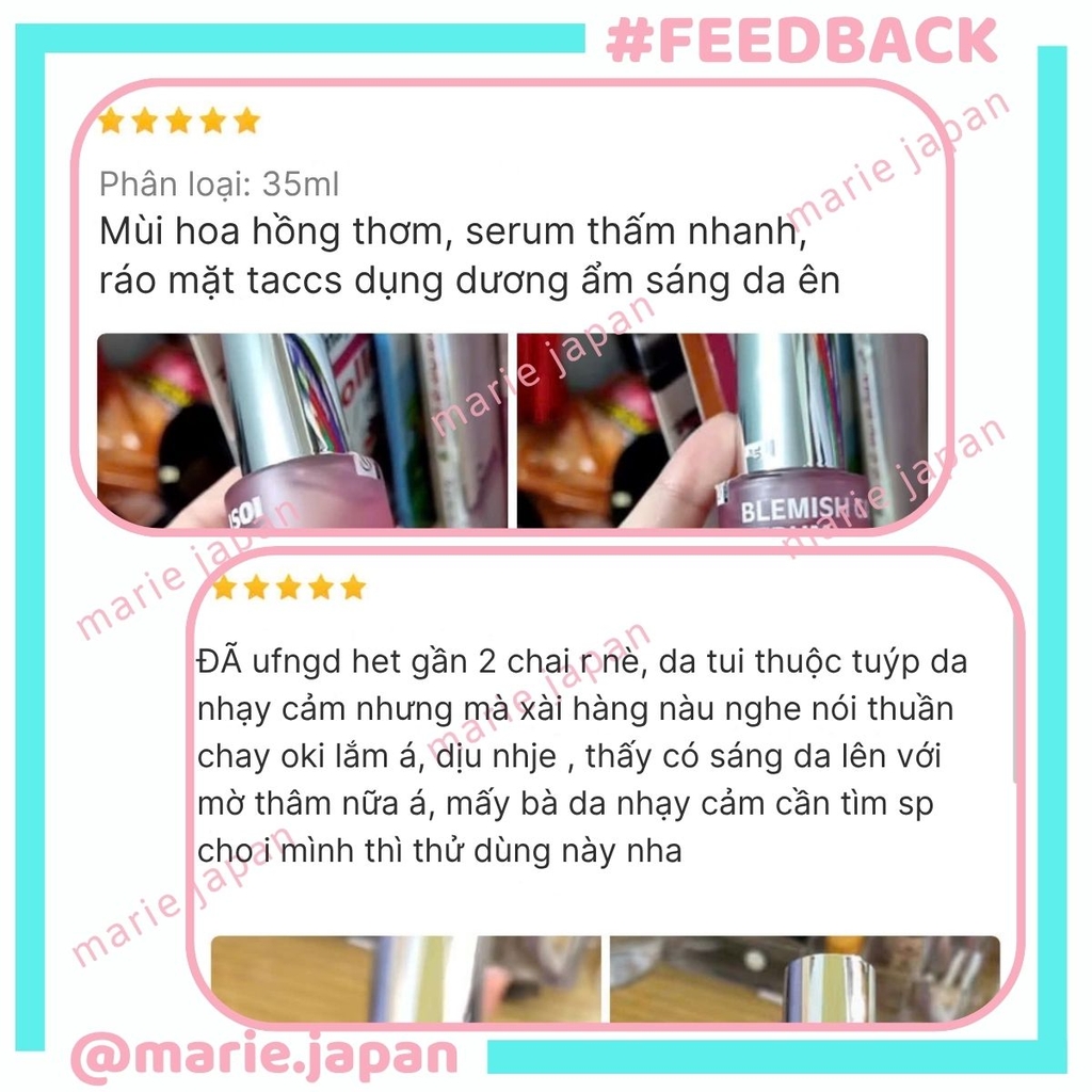 Tinh Chất ISOI Blemish Care Up Serum Dưỡng Sáng Da Mờ Thâm Làm Dịu Thâm Mụn Cho Da Nhạy Cảm Hàn Quốc