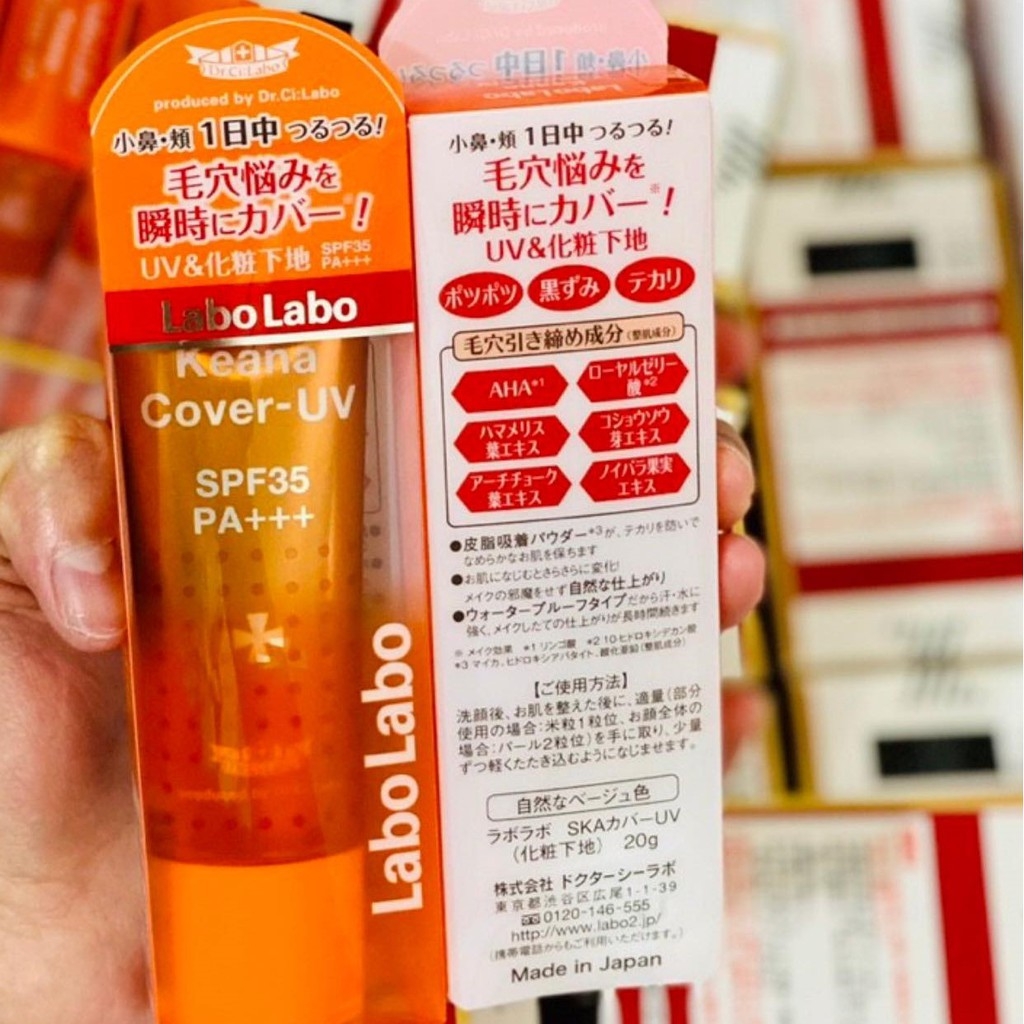 Kem Lót LaboLabo Keana Cover UV SPF35 Tuýp 20g