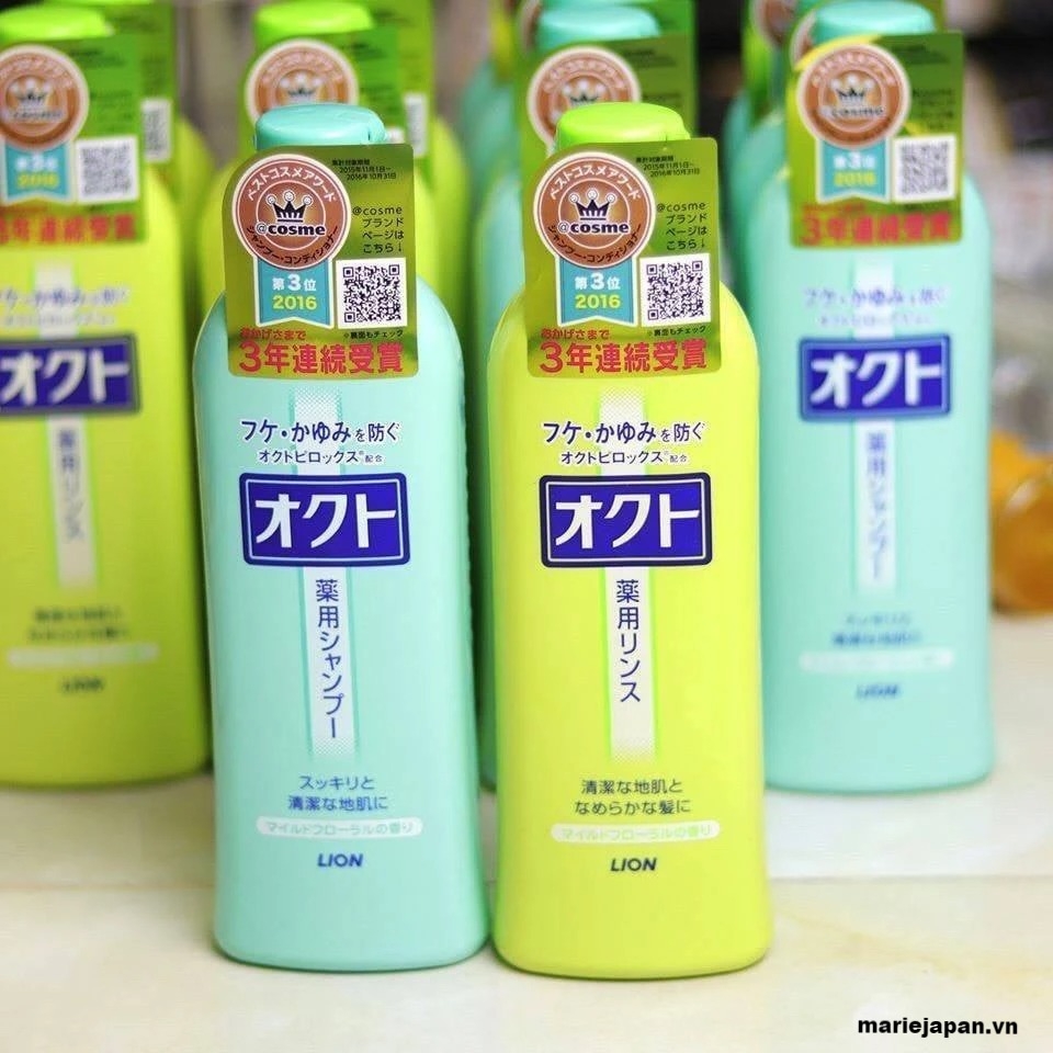 Set Gội Xả Lion Ngăn Gàu Okuto Nhật Bản