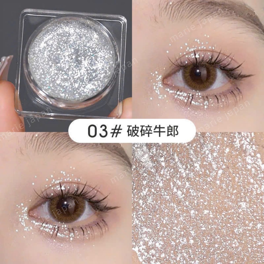 Nhũ Mắt Dạng Gel Wodwod Shining Gel W1052 Lấp Lánh Không Thấm Nước Lâu Trôi Hũ 5G