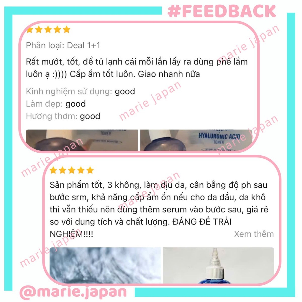 Nước Hoa Hồng Jumiso Dưỡng Ẩm Sâu Dịu Nhẹ Căng Bóng Mềm Mại Da Waterfull Hyaluronic Acid Hàn Quốc 250ml