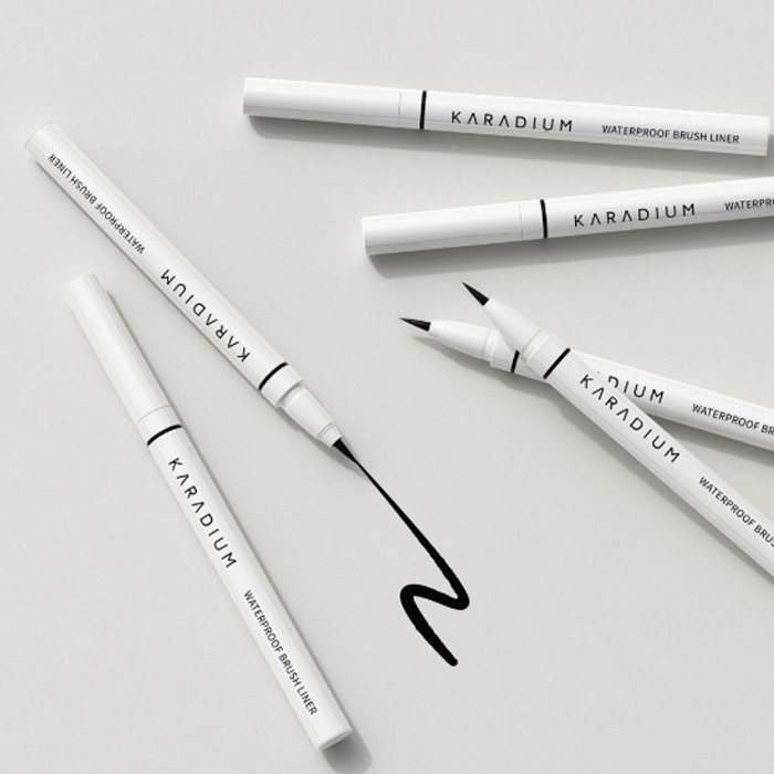 Bút Kẻ Mắt Dạ Karadium Waterproof Brush Liner Black Hàn Quốc