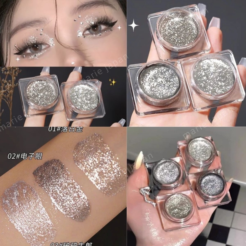 Nhũ Mắt Dạng Gel Wodwod Shining Gel W1052 Lấp Lánh Không Thấm Nước Lâu Trôi Hũ 5G