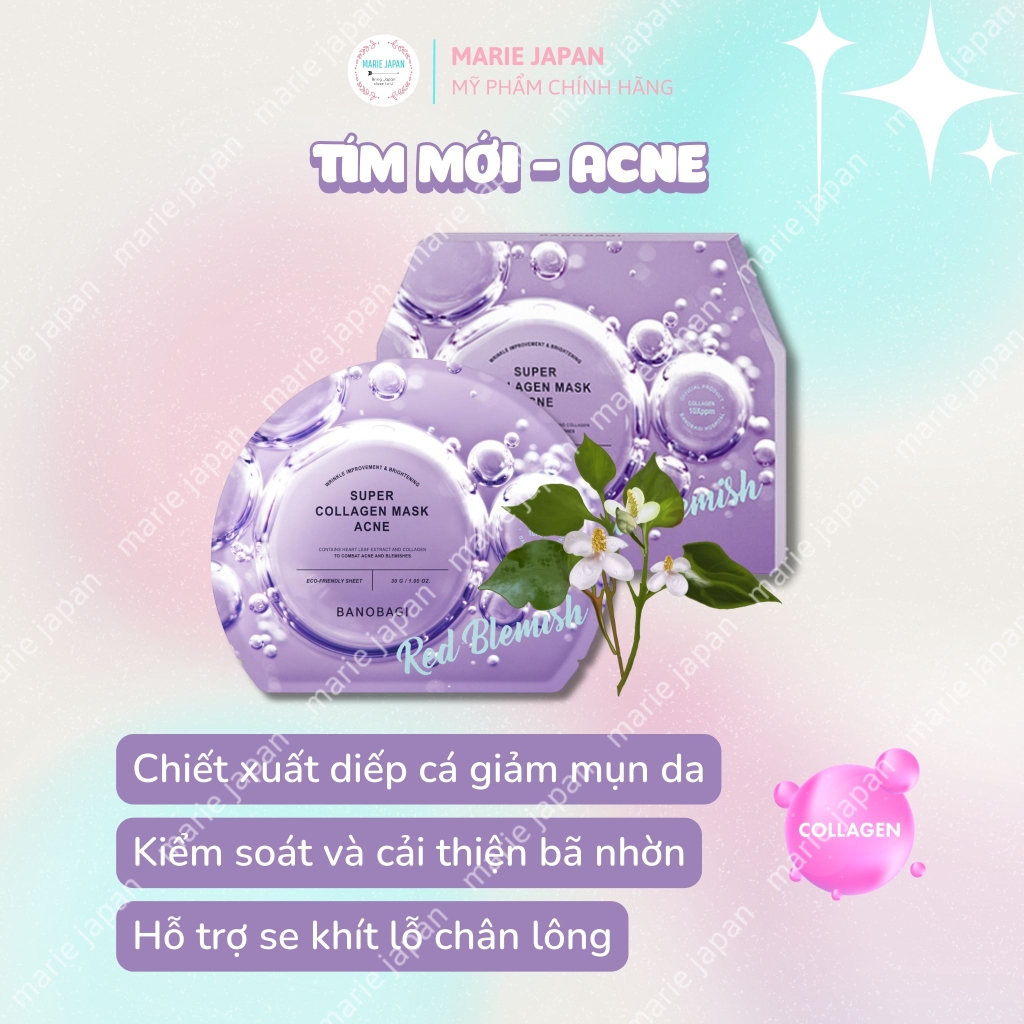 Mặt Nạ Banobagi Super Collagen HỘP 10 MIẾNG Cao Cấp
