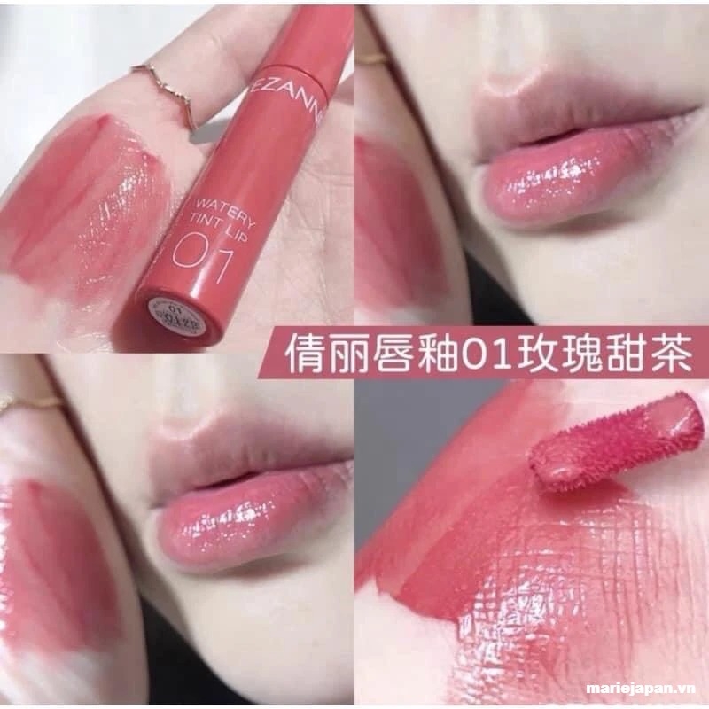Son Tint Lì Cezanne Bền Màu Lâu Trôi Watery Tint Lip Nhật Bản