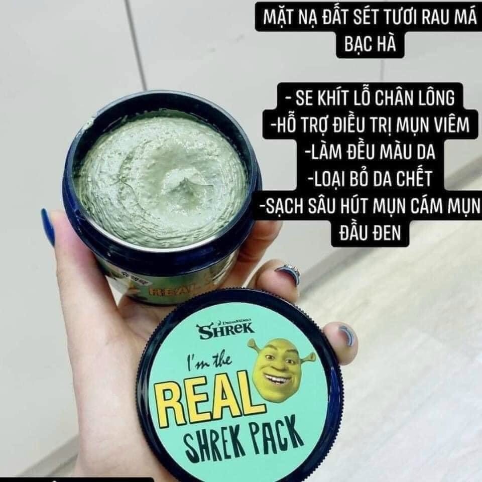 Mặt Nạ Tươi Đất Sét Bạc Hà I'm The Real Shrek Pack 110g