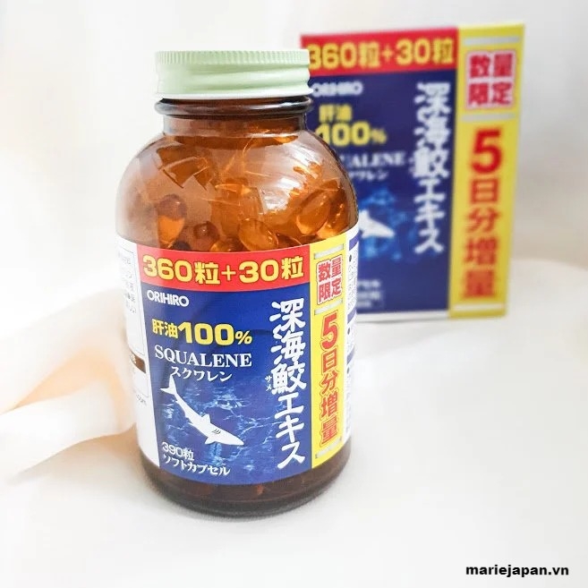 Viên Uống Squalene Sụn Vi Cá Mập Bổ Xương Khớp Orihiro Nhật 360 Viên