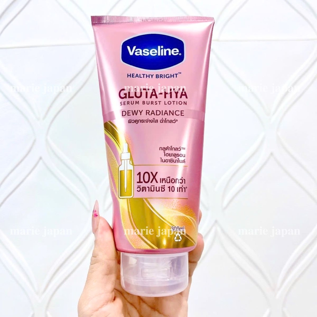 Sữa Dưỡng Thể Vaseline Gluta-HYA 10X Dưỡng Trắng Mờ Thâm Serum Burst Lotion Thái Lan
