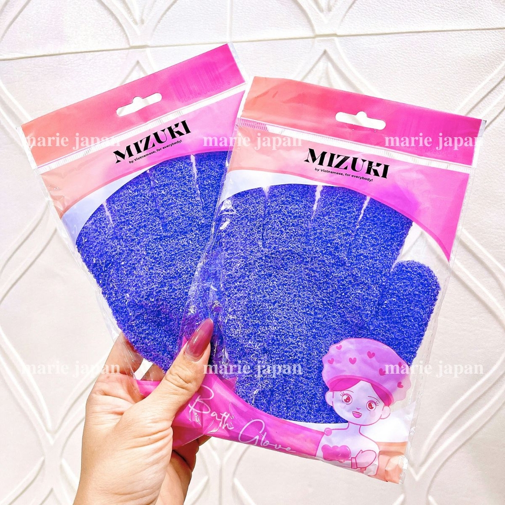 Găng Tay Tắm Mizuki Tẩy Da Chết Đa Năng Tạo Bọt Tiện Dụng 1 Cái