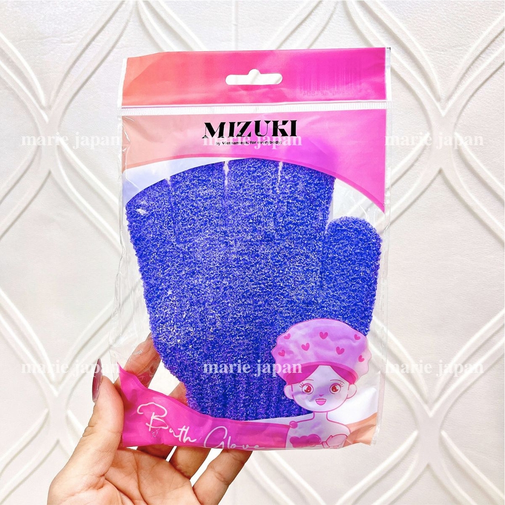 Găng Tay Tắm Mizuki Tẩy Da Chết Đa Năng Tạo Bọt Tiện Dụng 1 Cái
