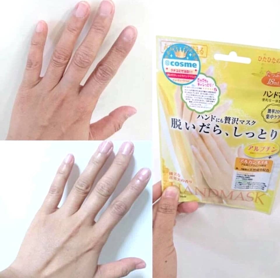 Ủ Tay Mềm Mịn Hand Mask Beauty World Nhật - Túi 18ml (2 miếng)