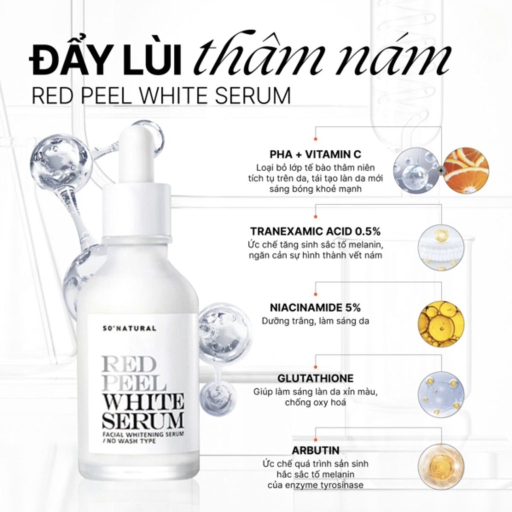 Serum Red Peel White Ức Chế Nám Dưỡng Trắng Da Từ Sâu Bên Trong Hàn Quốc 35ml