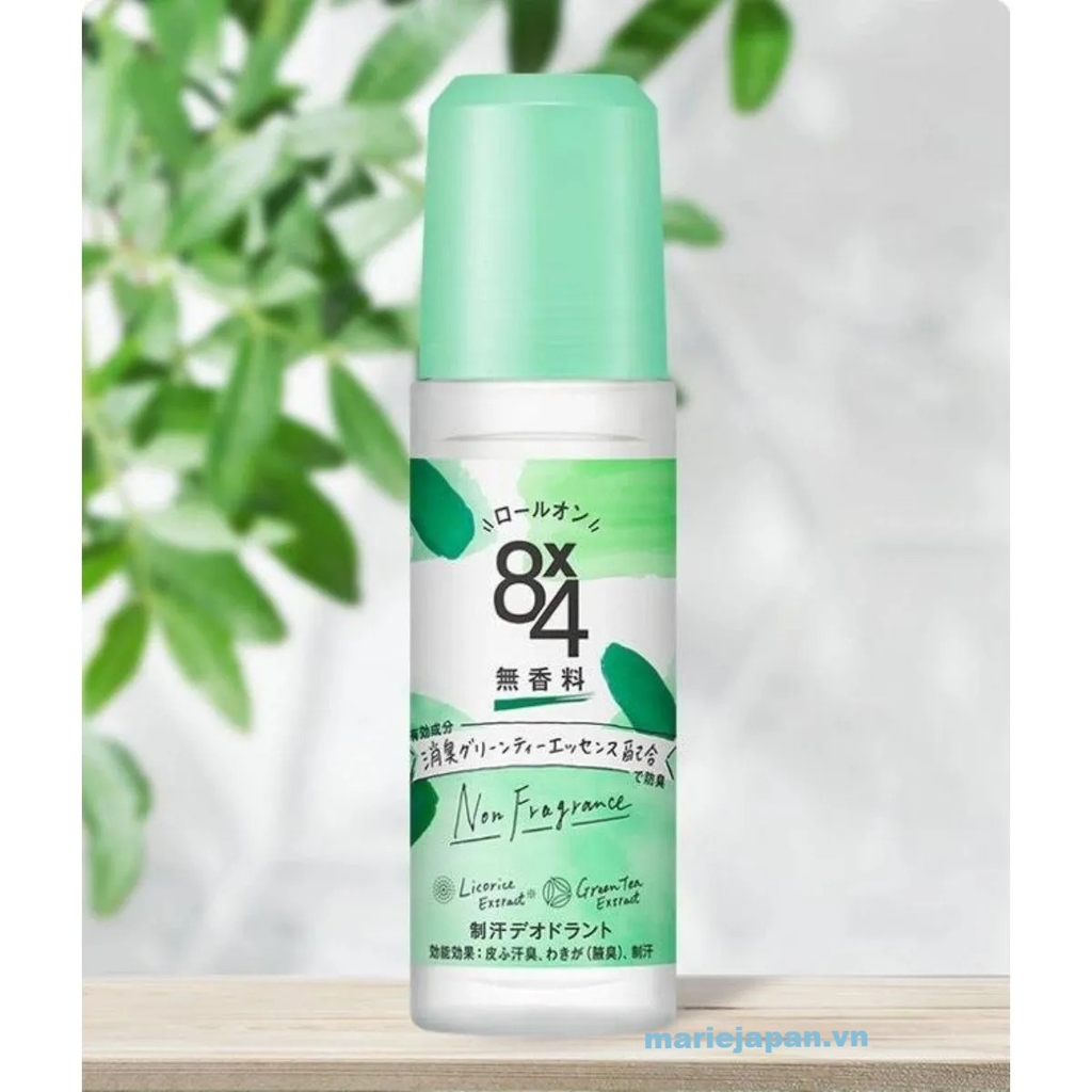 Lăn Khử Mùi Kao 8x4 Thơm Mát Khô Thoáng Nhật Bản 45ml