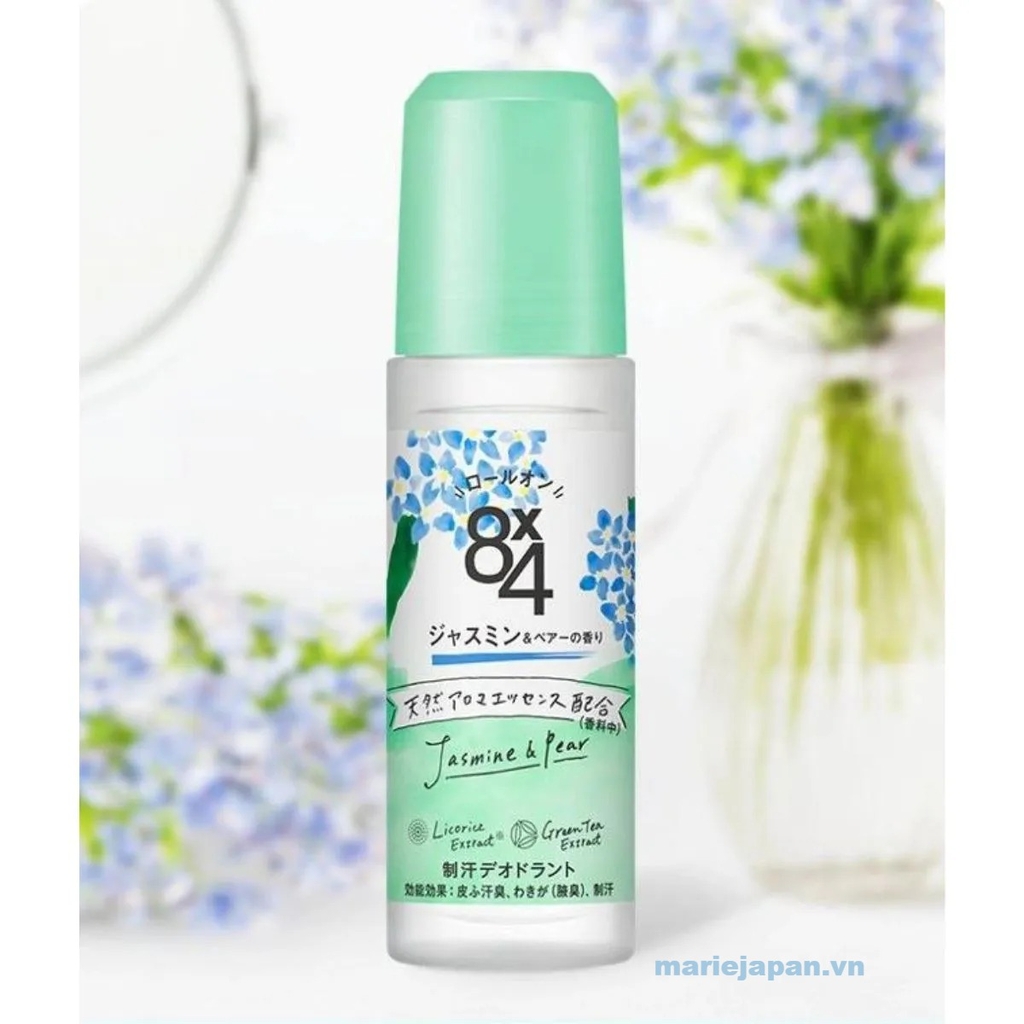 Lăn Khử Mùi Kao 8x4 Thơm Mát Khô Thoáng Nhật Bản 45ml