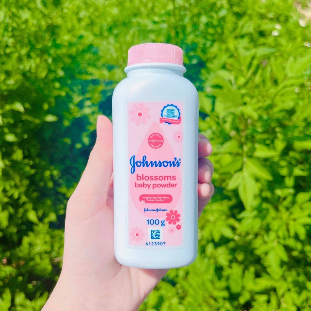 Phấn Rôm Johnsons Baby Powder - XANH ORIGINAL Chai 200g