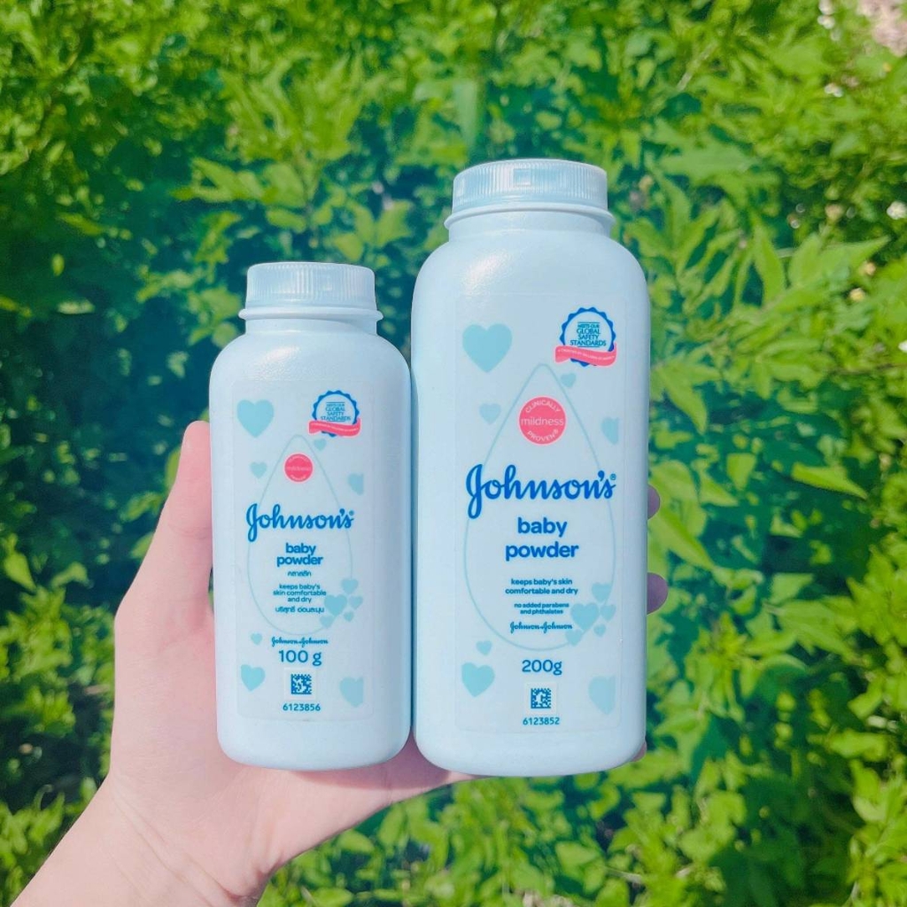 Phấn Rôm Johnsons Baby Powder - XANH ORIGINAL Chai 200g