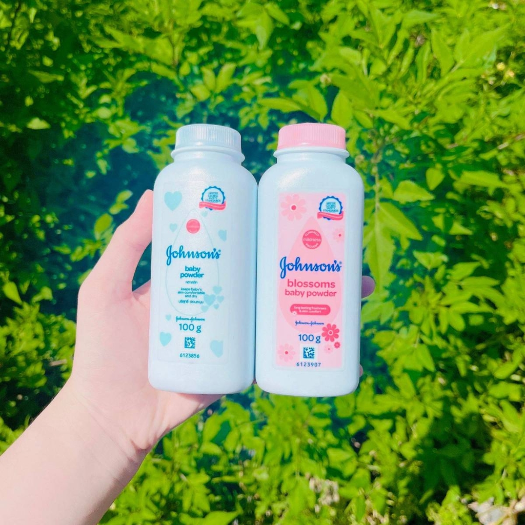 Phấn Rôm Johnsons Baby Powder - XANH ORIGINAL Chai 200g