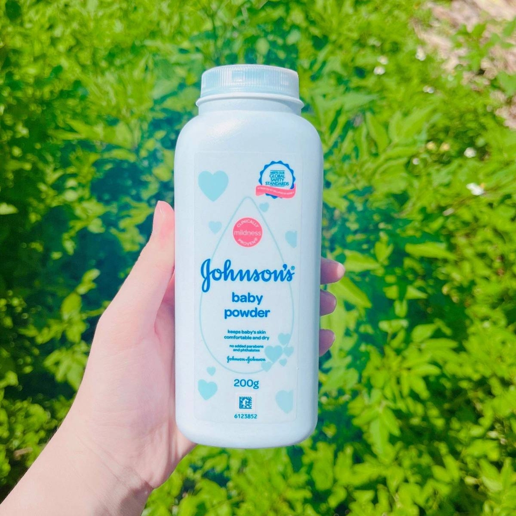 Phấn Rôm Johnsons Baby Powder - XANH ORIGINAL Chai 200g