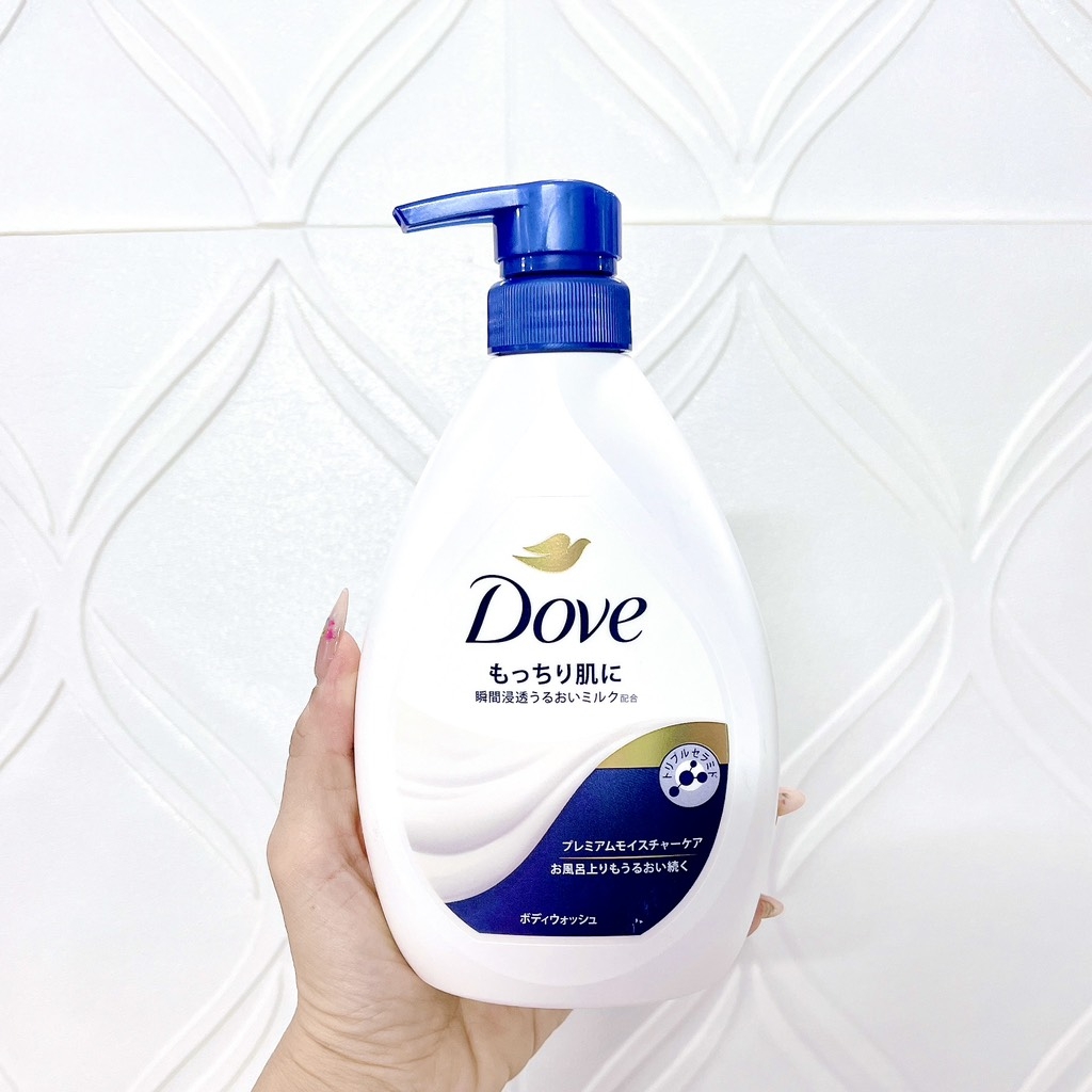 Sữa Tắm Dove Sáng Da Dưỡng Ẩm  Mịn Màng Thơm Lâu Nhật Bản 470g