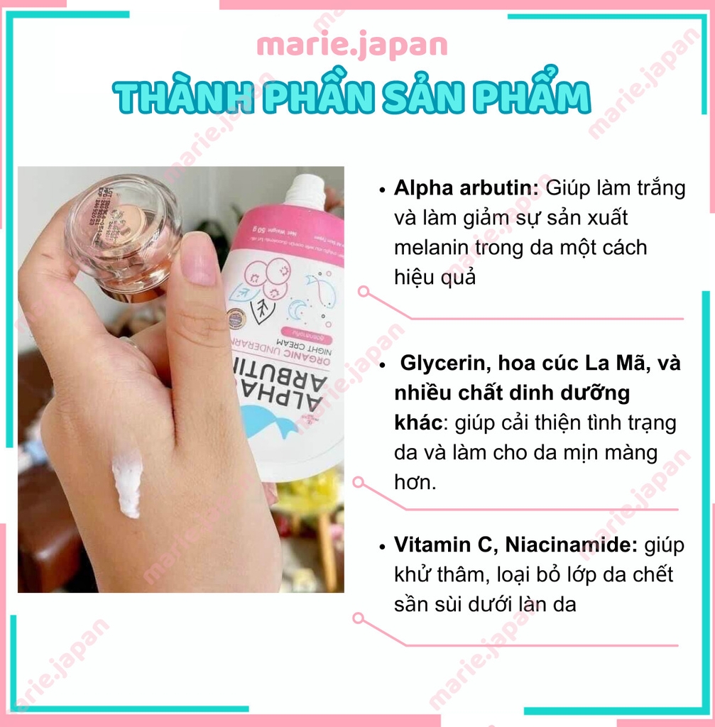 Kem Dưỡng Trắng Nách Alpha Arbutin 3 Plus Giảm Thâm Sáng Mịn