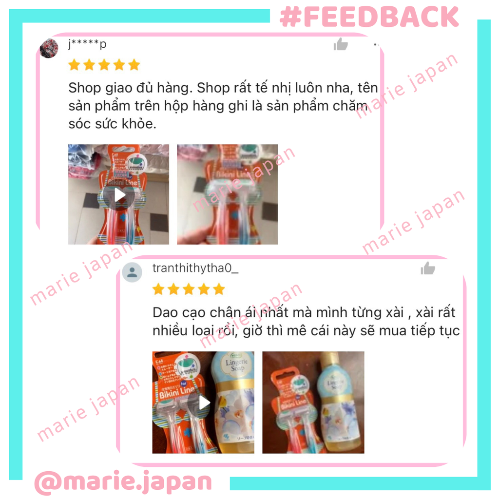 Set 2 Dao Cạo Vùng Bikini Kai Nhật Bản