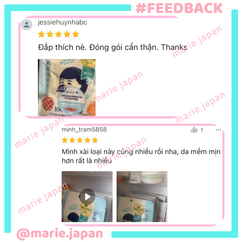 Mặt Nạ Gạo Keana Rice Mask Túi 10 Miếng