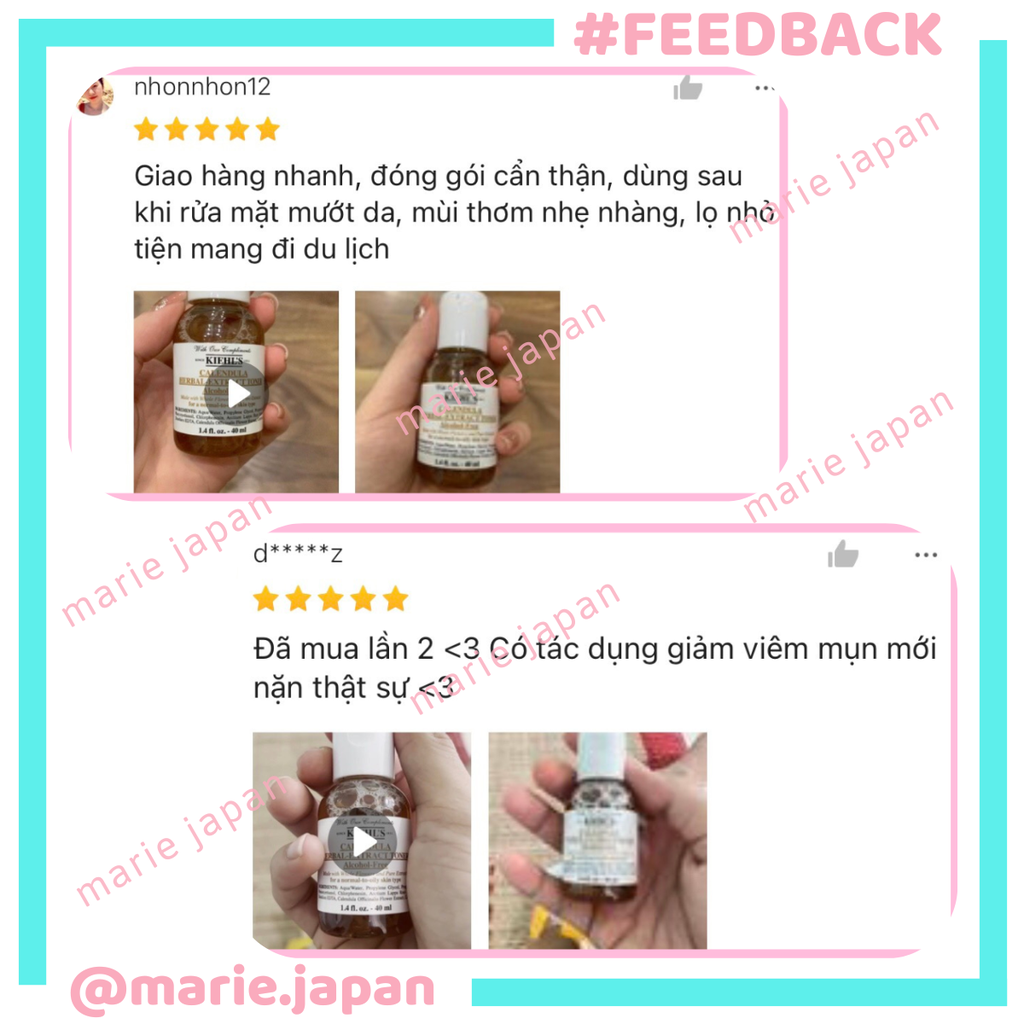 Toner Hoa Cúc Kiehl's Làm Dịu Da Calendula Herbal Extract Toner 40ml