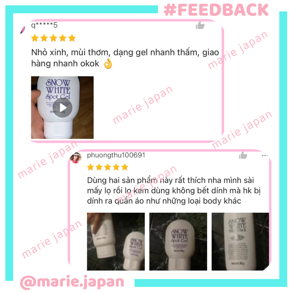 Gel Giảm Thâm Secret Key Snow White Spot Gel Tuýp 65g