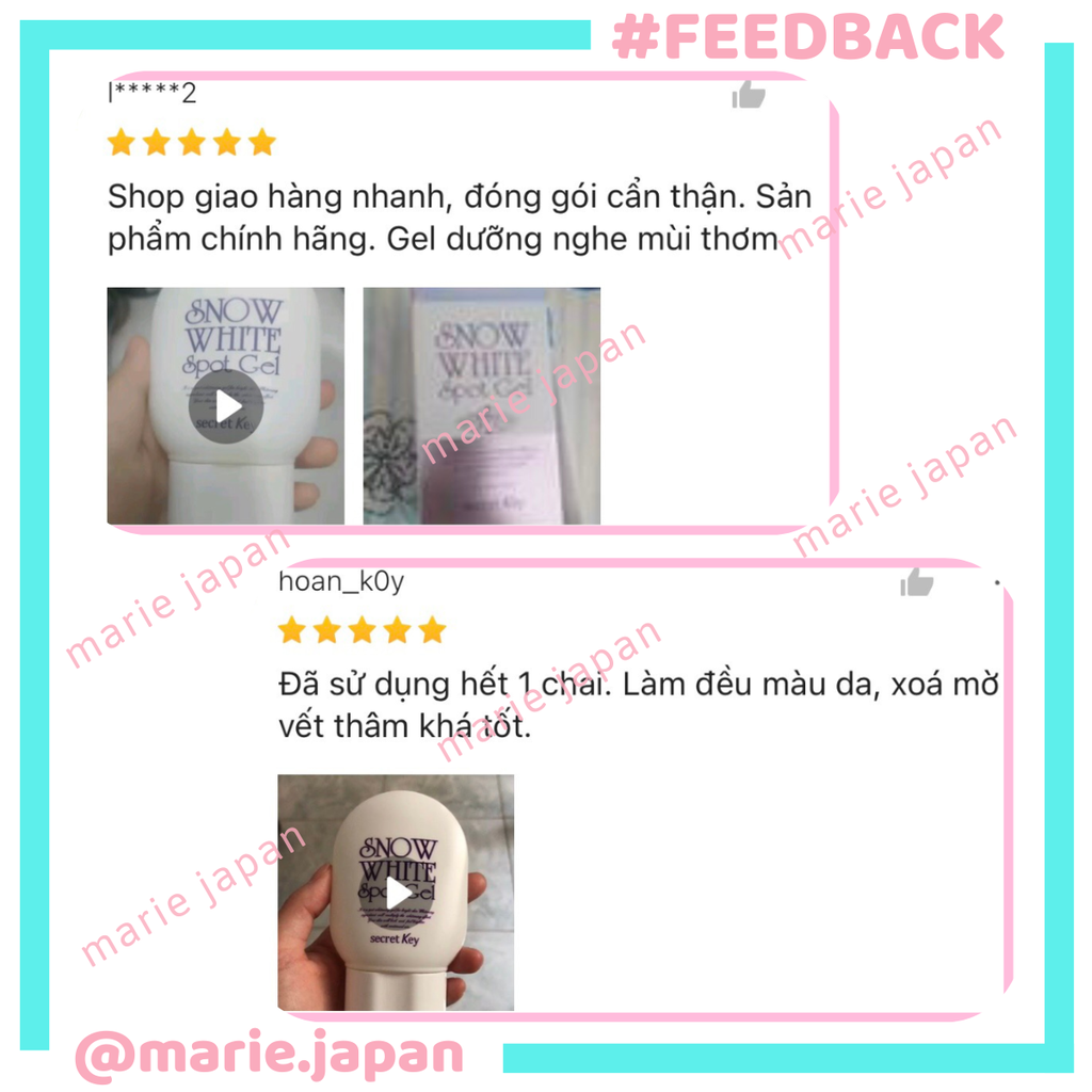 Gel Giảm Thâm Secret Key Snow White Spot Gel Tuýp 65g