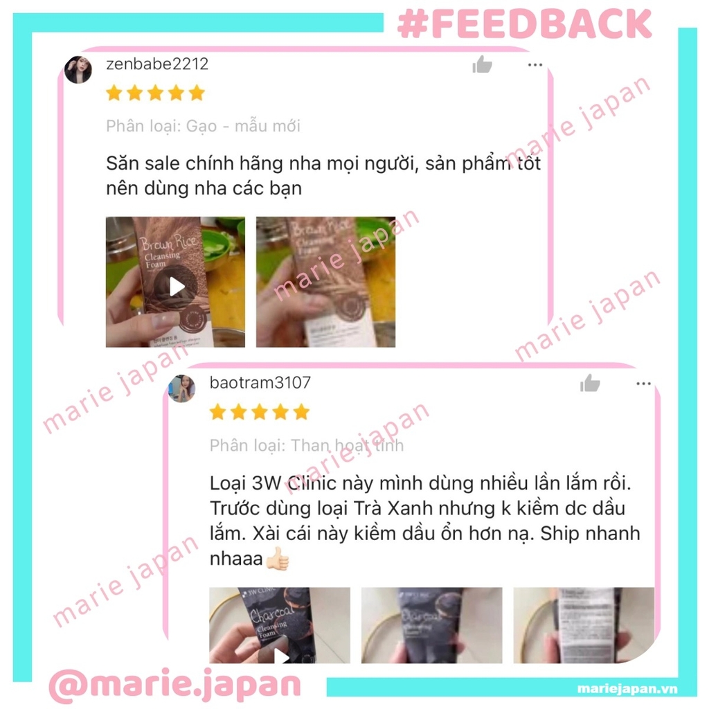 Sữa Rửa Mặt 3W Clinic Làm Sạch Cấp Ẩm Mềm Mịn Da Hàn Quốc Tuýp 100ml