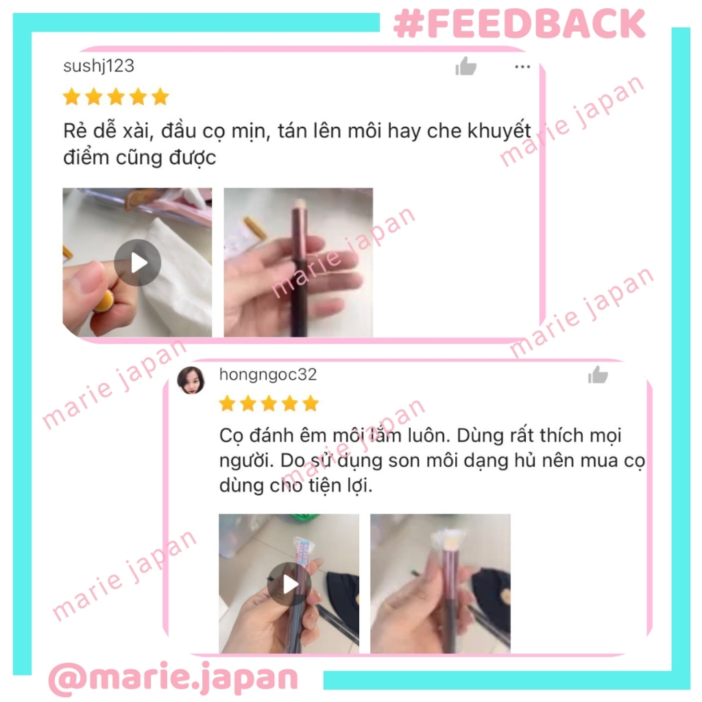 Cọ Tán Son Môi Makeup Nội Địa Trung