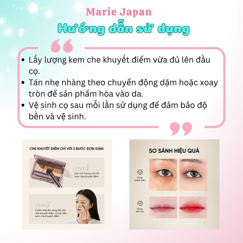 Cọ Che Khuyết Điểm 2 Đầu Amortals Chuyên Dụng Nhỏ Gọn Tiện Lợi Mềm Mịn Không Tì Vết