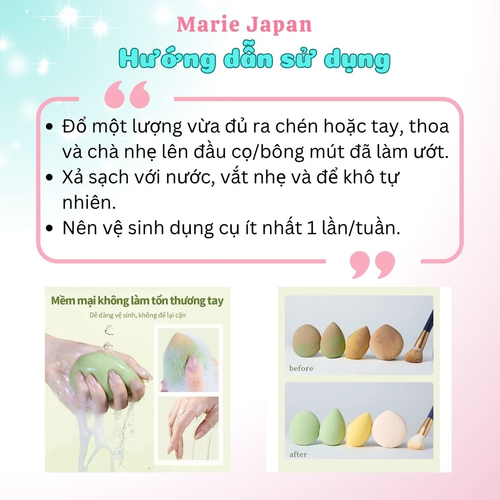 Nước Giặt Cọ Mút Trang Điểm Makeup Amortals Nhĩ Mộc Đào Sạch Nhanh Dịu Nhẹ Khử Khuẩn Hiệu Quả Giữ Dụng Cụ Bền Đẹp
