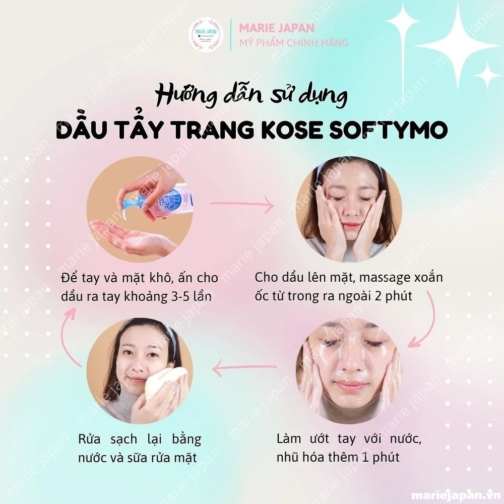 Dầu Tẩy Trang Kose Softymo Cleansing Oil Chai 230ml