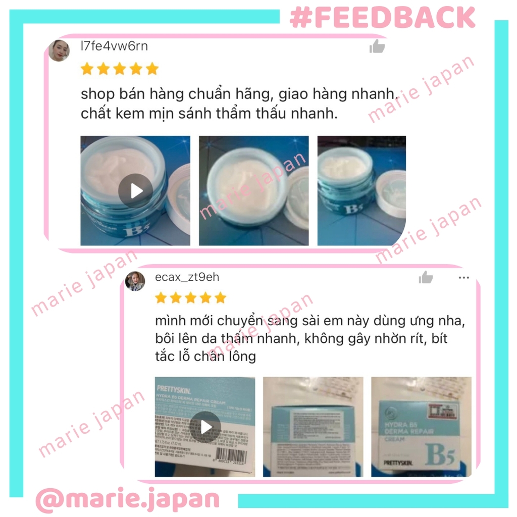 Kem Dưỡng Pretty Skin Hydra B5 Derma Repair Cream