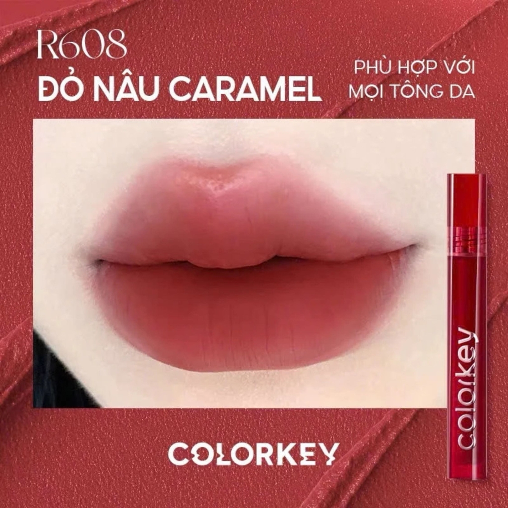 Son Kem Lì Colorkey Airy Velvet Lip Lacquer Siêu Mềm Mịn Chuẩn Màu Lâu Trôi