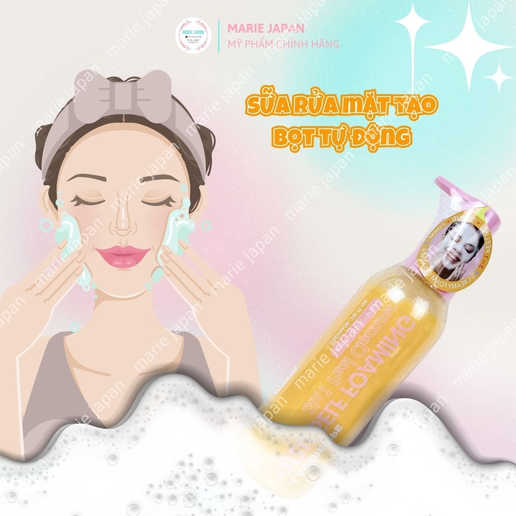 Sữa Rửa Mặt Sủi Bọt Lalarecipe Yuzu Sạch Sâu Dưỡng Ẩm Sáng Da Self Foaming 3in1 Peel Hàn Quốc Tuýp 100ml