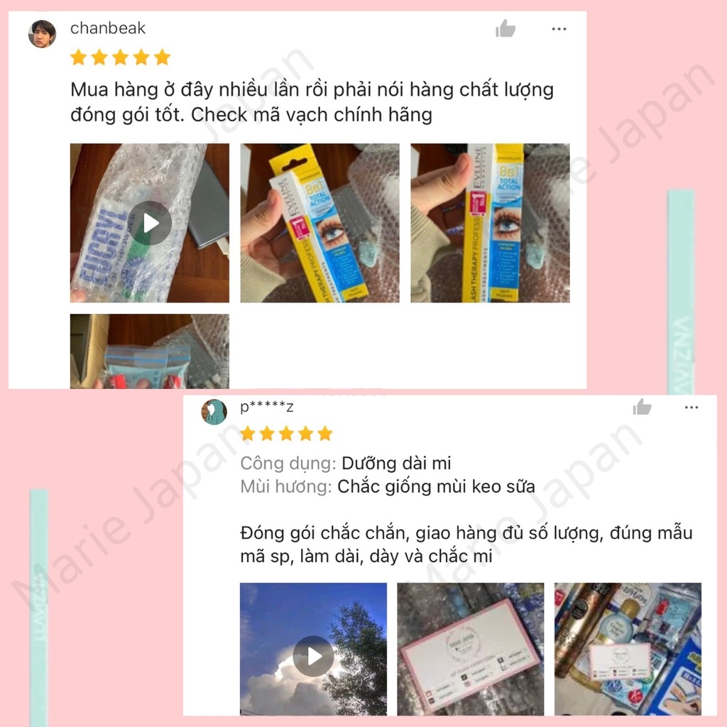 Serum Dưỡng Mi Eveline 8 in 1 Total Action Lash Therapy Cây 10ml